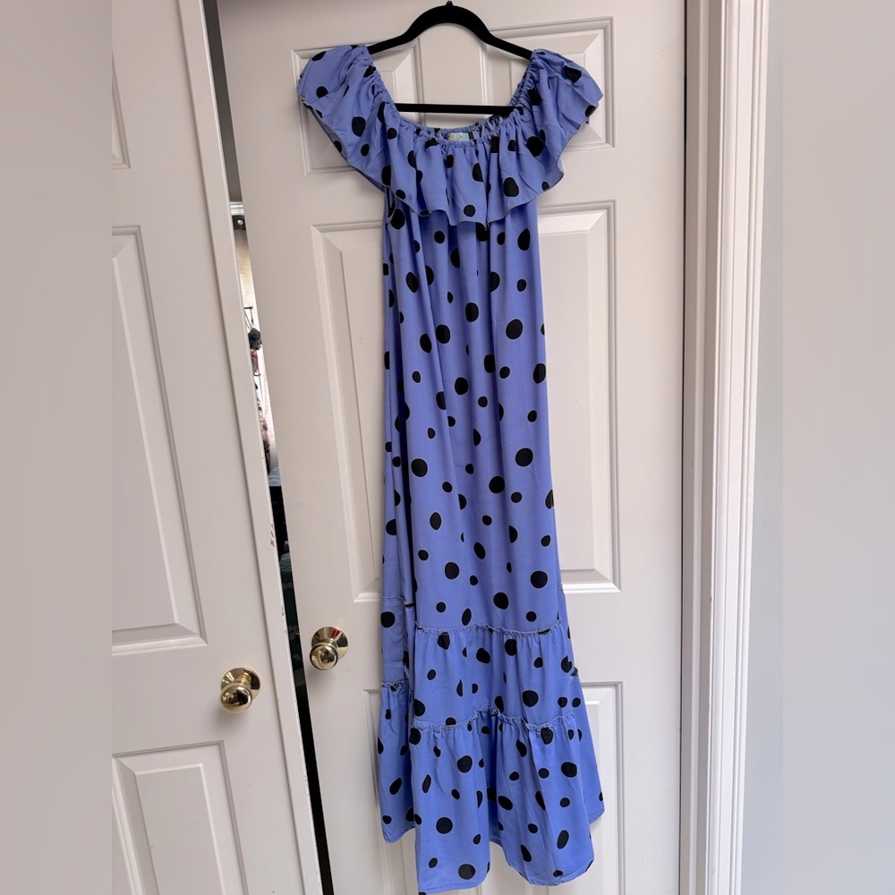 Off The Shoulder Tiered Maxi Dress